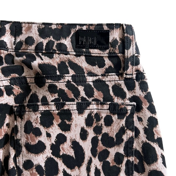 PAIGE Hoxton Ankle Skinny Jeans Pink Leopard Size 26 EUC - Picture 9 of 11